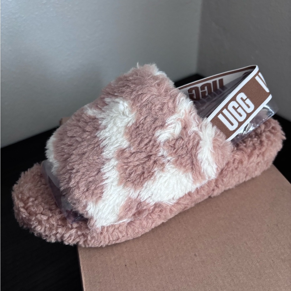 Ugg cow print slippers